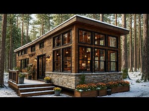 Why This 500 Sq Ft Cabin Feels Like a Dream | Wood Cabin Tour