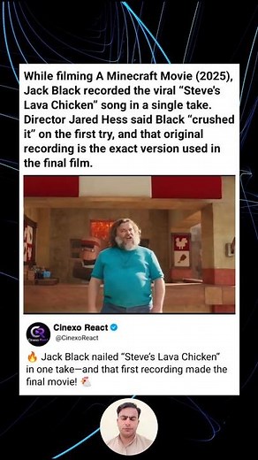 Jack Black Recorded A Minecraft Movie's Viral "Steve's Lava Chicken" Song in One Take