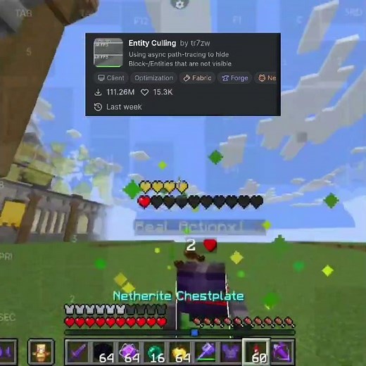 ignore that last line and join discord for this lag free mod #minecraft #viral #pvp