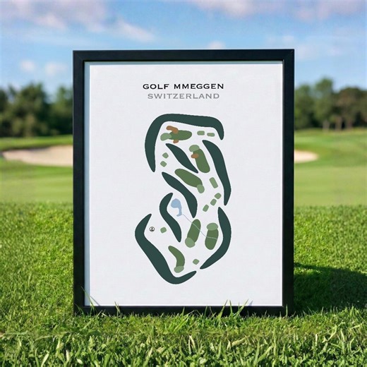 Golf Meggen, Switzerland | Golf Course Map, Golf Map, Golfer Gift for Him, Scorecard Layout, Golfer Boyfriend Gift,art Print Decor - Etsy