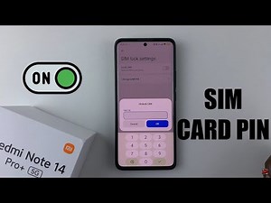How To Enable SIM Card Lock On Redmi Note 14 / 14 Pro+ (Enable SIM PIN)