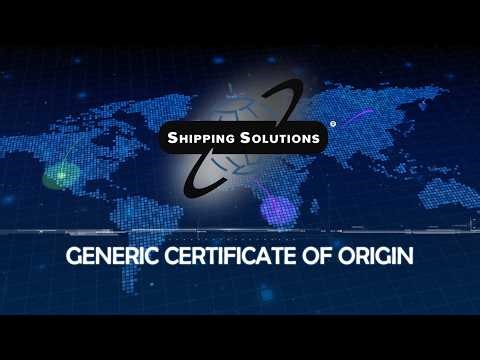 How to Create a Generic Certificate of Origin for Your Exports