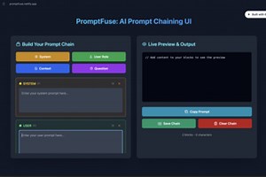 PromptFuse: AI Prompt Chaining UI