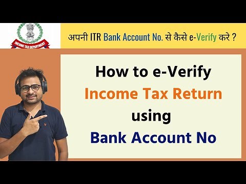 How to e-Verify ✅ Income Tax Return Online through Bank Account Number | Pre Validated bank account