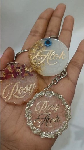 ✨Personalized Resin Keychains with Names | Handmade Custom Name Keychains #shorts