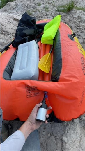 Intex explorer 300 deflation process after river rafting