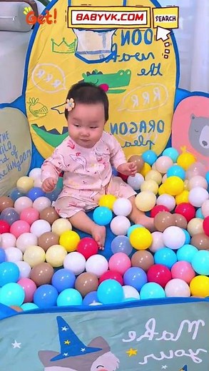 Baby Ball Pit with Basketball Hoop #Baby #IndoorPlay #BallPit #BabyToys #SensoryPlay