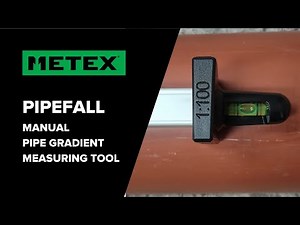 PipeFall - Manual Pipe Gradient Measuring Tool