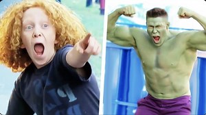 659K views · 12K reactions | If you ever get bullied just be sure to hire a strong adult male and paint him in green to scare off anyone who dares mess with you... Or tell an adult, whichever is easiest! | Just Kidding | Facebook