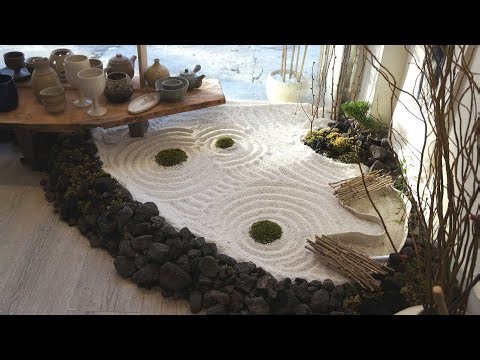 도자기 공방에 일본식 정원 꾸미기(ASMR) Japanese Karesansui Garden in Ceramic Studio