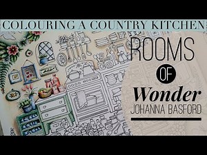 How to colour in Rooms of Wonder | Country Kitchen | Johanna Basford #polychromos