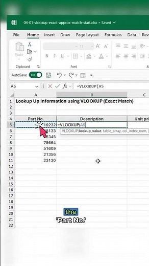 Excel VLOOKUP in 4 Easy Steps