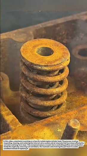 Restoring a Heavily Rusted Cylinder Head – Full Cleaning & Engine Revival Process.