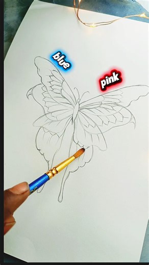 butterfly painting part=1 #butterflydrawing