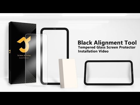 JZG Tempered Glass Screen Protector Installation Video with Black Alignment Tool (NEW)