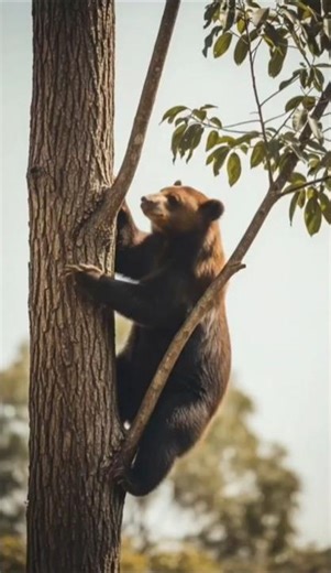 “Animals vs Trees 😂🌳 (Who Climbs Best?)”