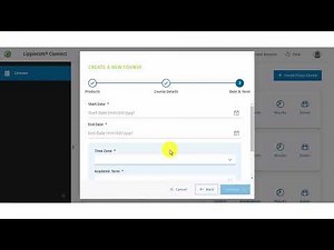 Lippincott Connect - Faculty - Create a Course