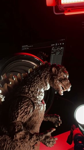 Godzilla stop motion timelapse #godzilla #stopmotion #animationtechnique #fypシ #fyp