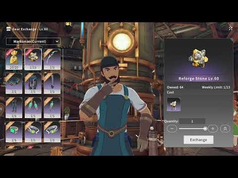 Where to exchange Lv. 40 Reforge Stones for Lv. 60 Reforge Stones, Blue Protocol