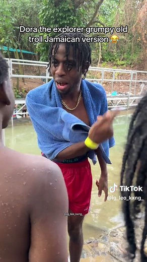 Dora the explorer grumpy old troll Jamaican version 😂