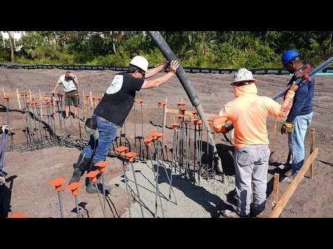Pouring Concrete at our Dream Car Wash