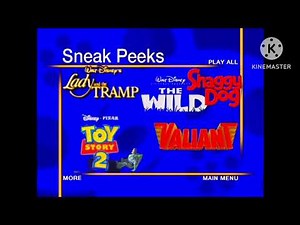 Sneak Peeks Menu from Buzz Lightyear of Star Command: The Adventure Begins: Special Edition 2005 DVD