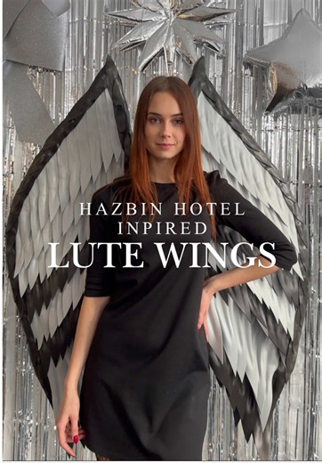 Replying to @ELMINO DESIGN The best Hazbin Hotel inspired handmade Lite wings you’ve ever seen!🤩 With these wings your cosplay costume will shine and you will be the center of attention!✨ Click on the link in bio or DM us to get these wings with great discount!🔥 #hazbinhotel #hazbincosplay #lute #lutecosplay #lutehazbinhotel
