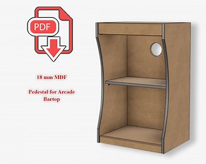 Pedestal for Bartop Arcade - Pdf Plans - 18mm MDF - Etsy