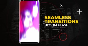 Vertical Bloom Flash Transitions