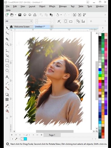 CorelDraw Creative Frame Design in CorelDraw | Unique Border Art Tutorial #aggraphics