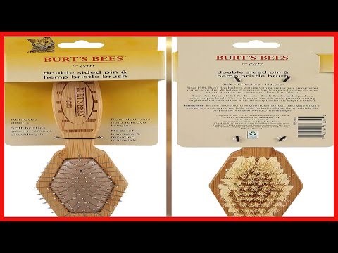 Burt's Bees for Cats 2 in 1 Double Sided Pin & Bristle Brush for Cats