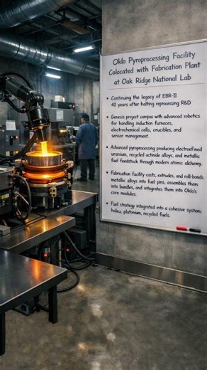 Oklo Pyroprocessing Facility is Colocated with Fabrication Plant at Oak Ridge National Lab