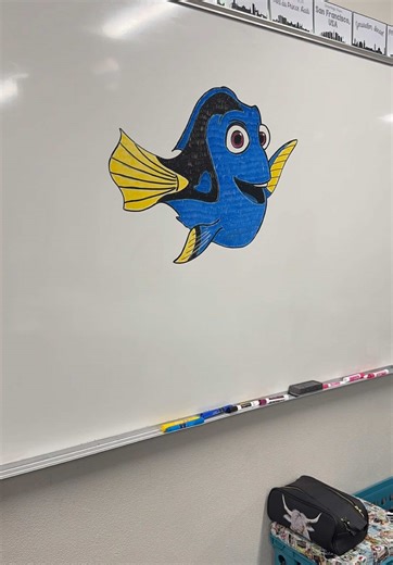 Dory for today’s Disney A-Z drawing! Just keep swimming! It’s almost summertime! #dory #justkeepswimming #findingdory #findingnemo #nemo #disney