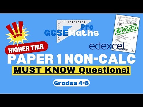 MOST REPEATED NON-CALCULATOR EDEXCEL PREDICTED EXAM QUESTIONS 2025 | GCSE Maths Pro
