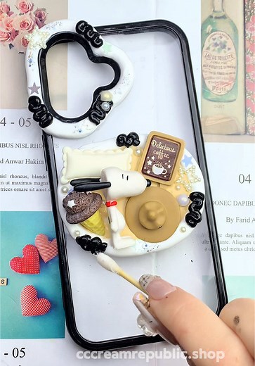 Snoopy Decorated Phone Case DIY Project