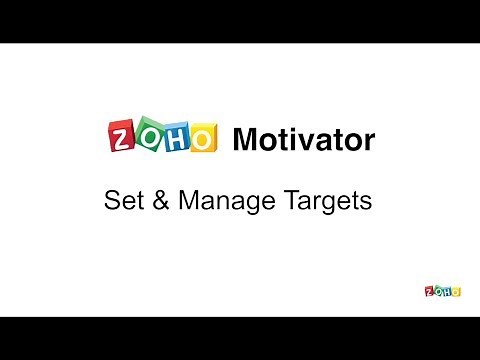 Zoho Motivator: Set & Manage Targets