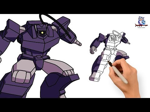 How to Draw Shockwave G1 - Transformers