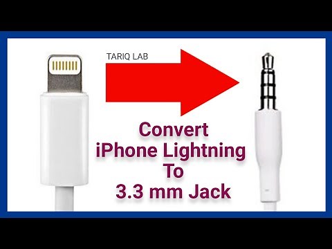 How To Convert iPhone Lightning To 3.5mm Jack | Apple Lightning To 3.5mm Jack