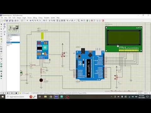 Interfacing of Vibration Sensor with Arduino | Proteus Simulation