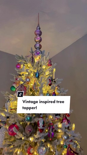 Vintage Inspired Tree Topper for a Festive Christmas Tree