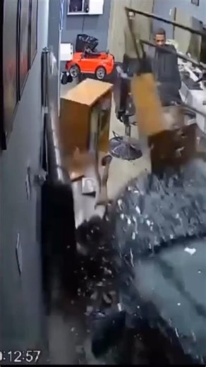 Boy Miraculously Saved when Car Driven by Woman Crashes into Barber Shop 💈