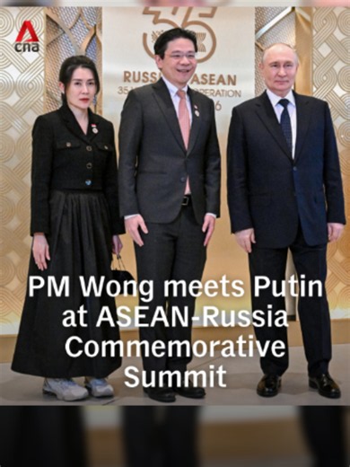 Singapore Prime Minister Lawrence Wong was in Russia at the invitation of President Vladimir Putin for the ASEAN-Russia Commemorative Summit (ARCS) in Kazan on Wednesday and Thursday (Jun 17 and 18). The summit marked the 35th anniversary of ASEAN-Russia relations and the 30th anniversary of the ASEAN-Russia Dialogue Partnership. At the summit, ASEAN and Russia reaffirmed their commitment to deepening cooperation in areas of shared interest. #sgnews #singapore #russia (Thumbnail photo: Sergei Bo