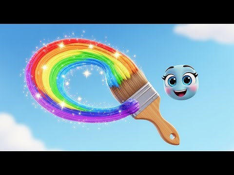 Colors of the Magic Paintbrush 🎨✨ | Learn Colors for Kids | Fun Educational Video