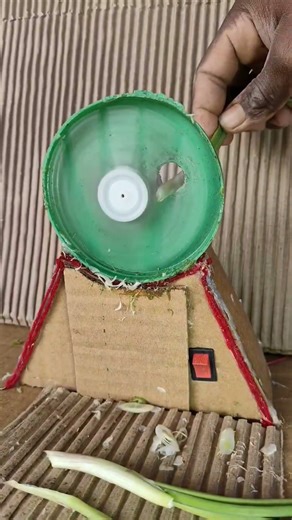 🥒🫛Dc motar a blude conect to green onion🥒🥒 cuting machine 2026 new project Dc x power x