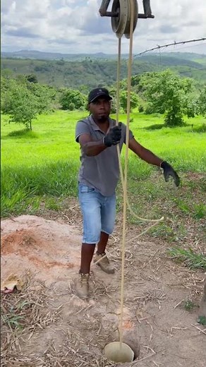 NO MORE WATER SHORTAGES! 💧 Drilling a Well at Home (Technique and Tips) #wells #shotrs #fyp