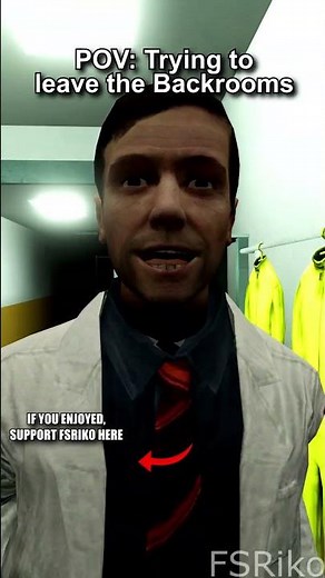 💀Trying to leave work be like #backrooms