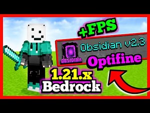 ✅ BOOST MCPE 1.21.X FPS! 🔥| NEW OPTIFINE for MCPE! | 💜Obsidian v2.3 💜