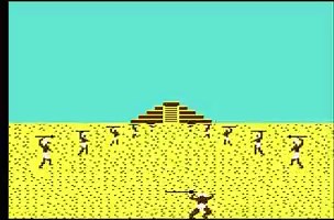 Amazing facts about one of the toughest Commodore 64 games ever made. #1AZTEC CHALLENGE (1983) — Cosmi CorporationDid you know it’s actually a completely different game from the original?The first Aztec Challenge (1982) was a side-scrolling platformer for Atari 8-bit computers by Robert Tegel Bonifacio. (See the original Atari version on the right.)When Cosmi wanted a Commodore 64 version, they gave the job to Paul Norman. He didn’t port the Atari game—nah, he created an entirely new multi-stage