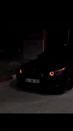 ​😈 Black BMW E60 Night Drive | Custom Orange Angel Eyes​BMW Angel Eyes Glow Up (Orange & Blacked Out