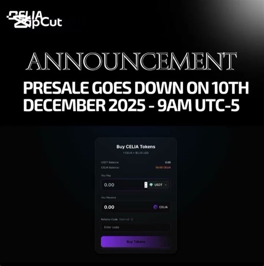 💯🔥 Celia contract address/Presale #celia #cryptocurrency